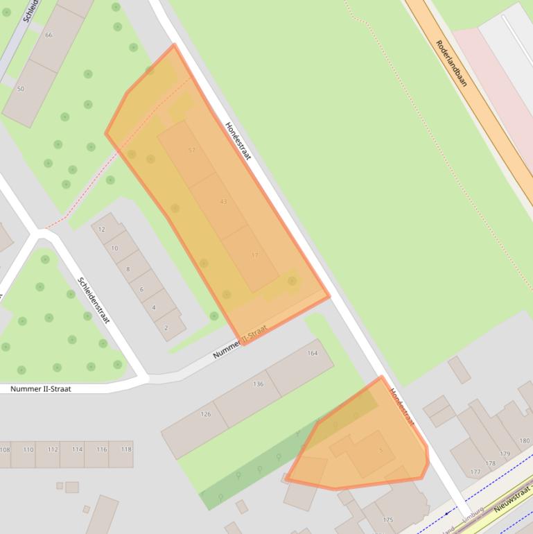 Kaart van postcodegebied 6461JW.