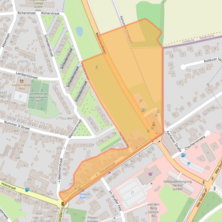 Kaart van postcodegebied 6461KB.