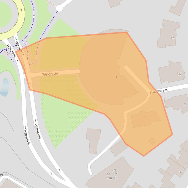 Kaart van postcodegebied 6461NB.