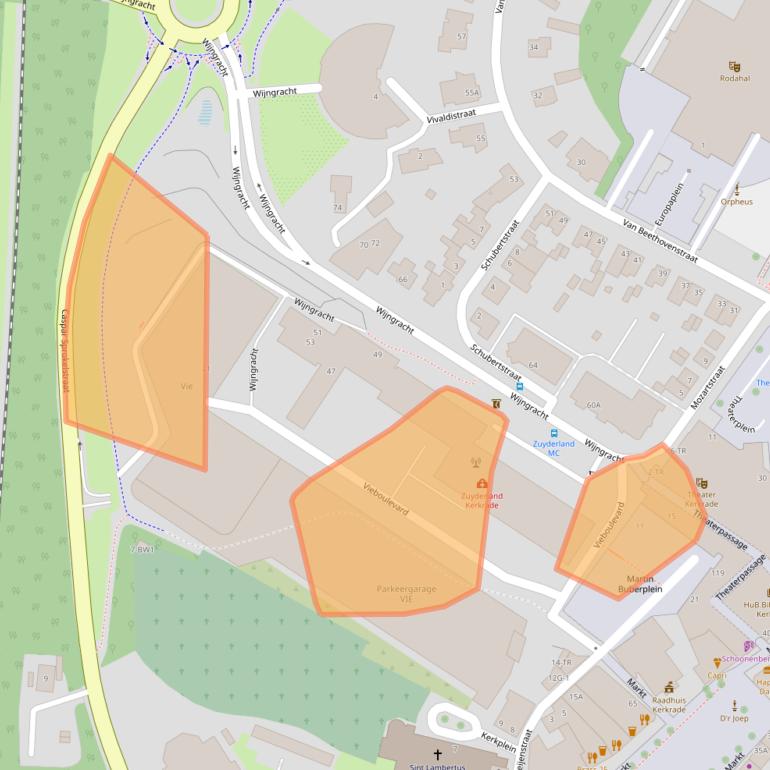 Kaart van postcodegebied 6461ND.