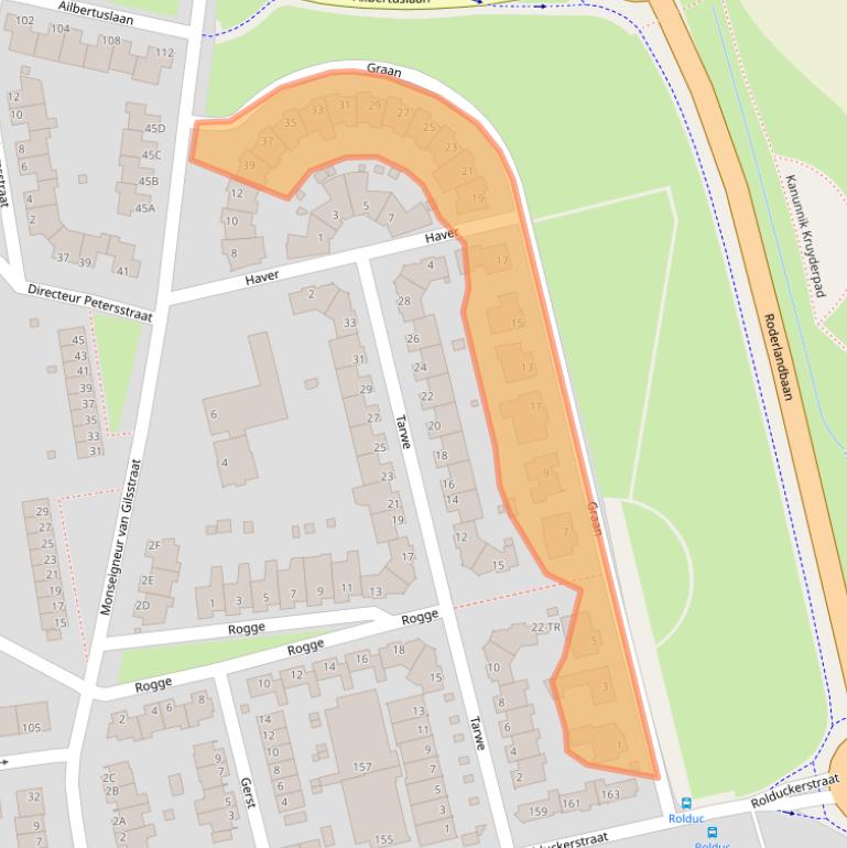 Kaart van postcodegebied 6461RB.