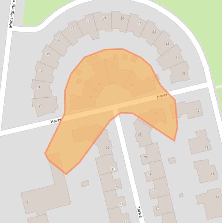 Kaart van postcodegebied 6461RD.