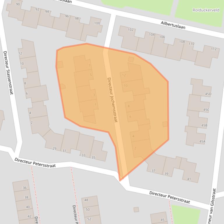 Kaart van postcodegebied 6461TR.