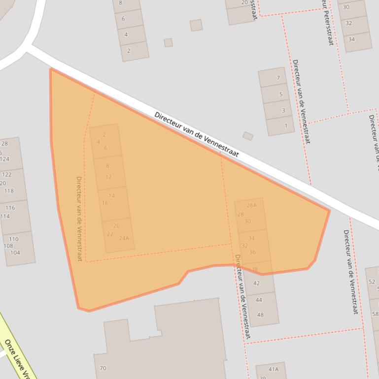 Kaart van postcodegebied 6461TX.