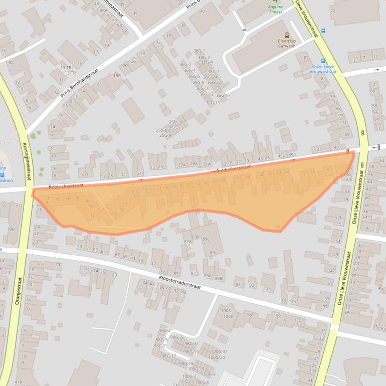 Kaart van postcodegebied 6461VM.