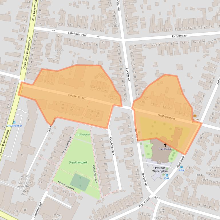 Kaart van postcodegebied 6461VT.