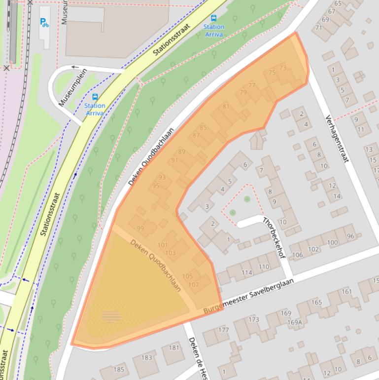 Kaart van postcodegebied 6461XR.