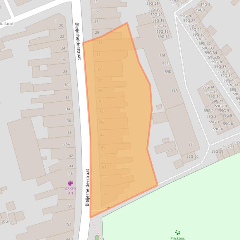 Kaart van postcodegebied 6462AD.