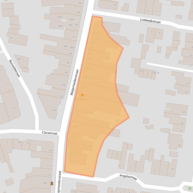 Kaart van postcodegebied 6462AG.