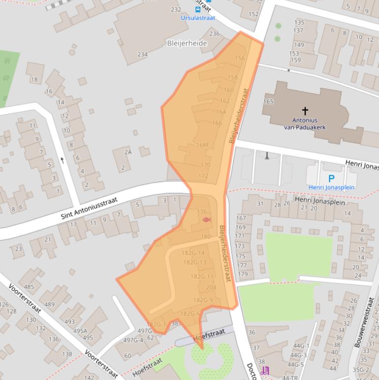 Kaart van postcodegebied 6462AR.