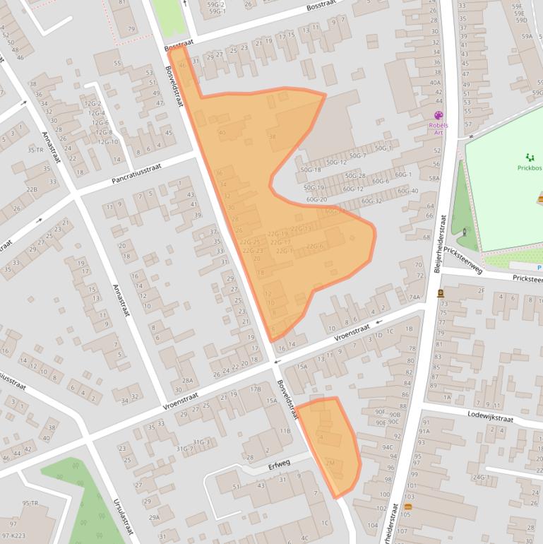 Kaart van postcodegebied 6462AX.