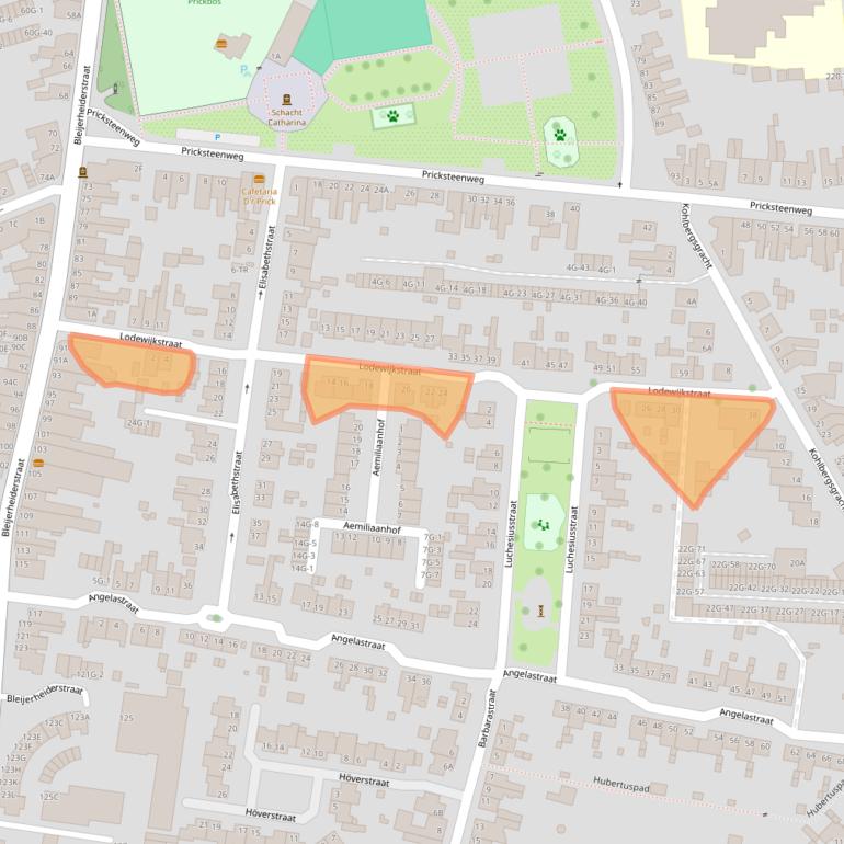 Kaart van postcodegebied 6462BT.