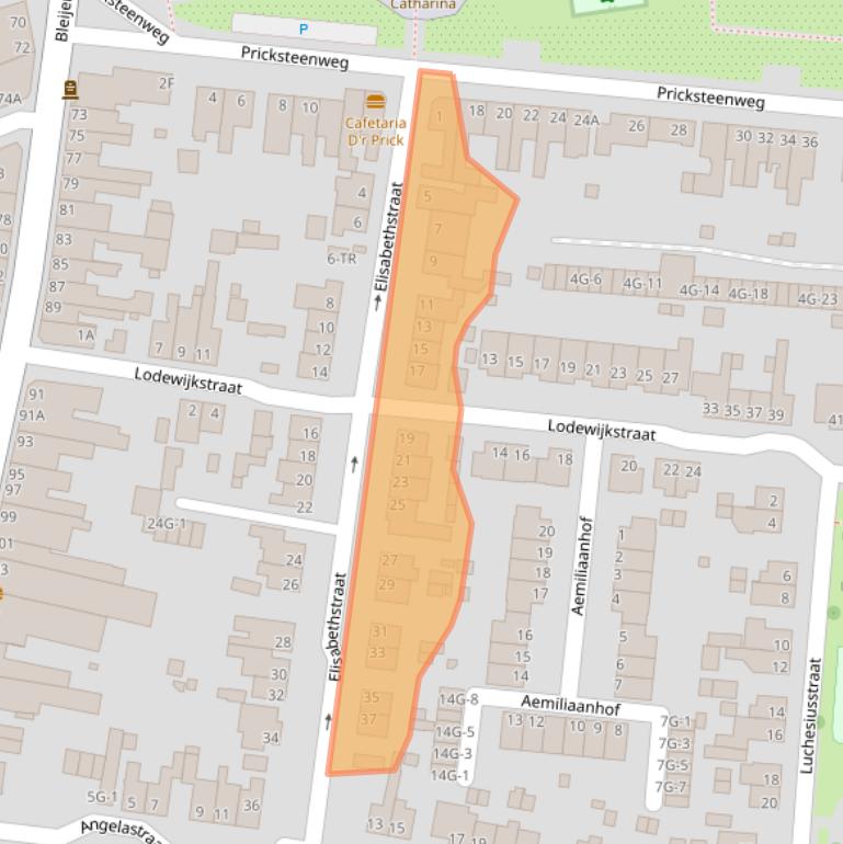 Kaart van postcodegebied 6462BV.