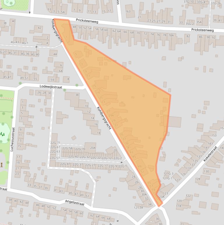 Kaart van postcodegebied 6462CA.