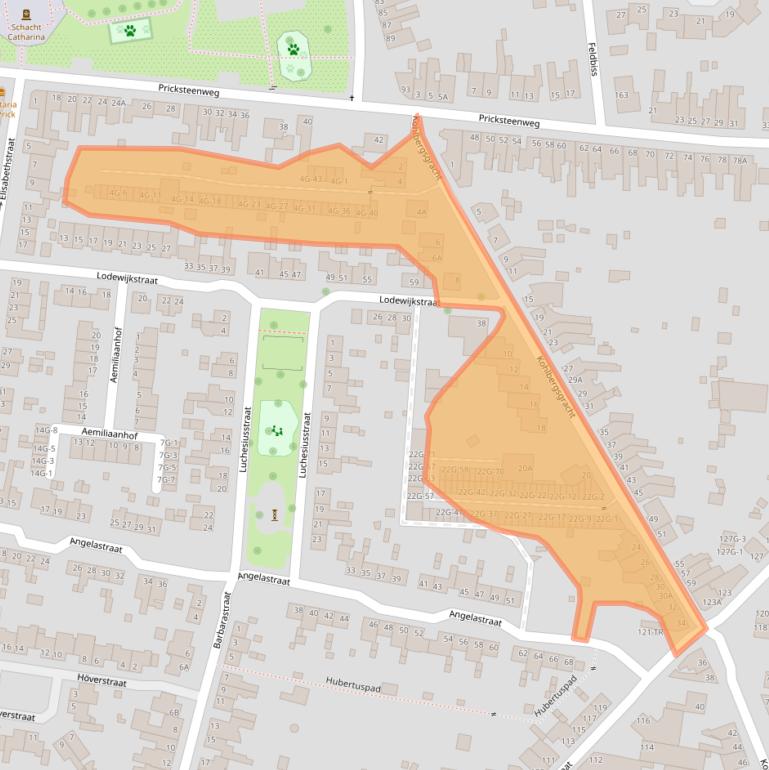 Kaart van postcodegebied 6462CC.