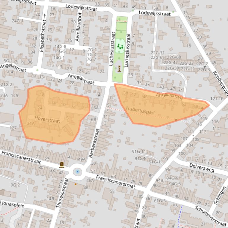 Kaart van postcodegebied 6462CH.
