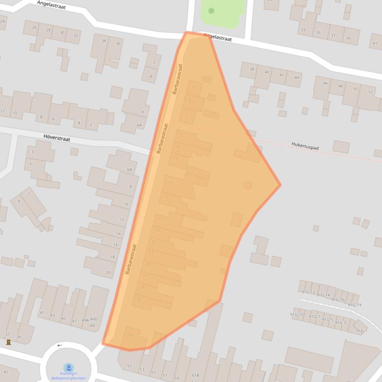 Kaart van postcodegebied 6462CJ.