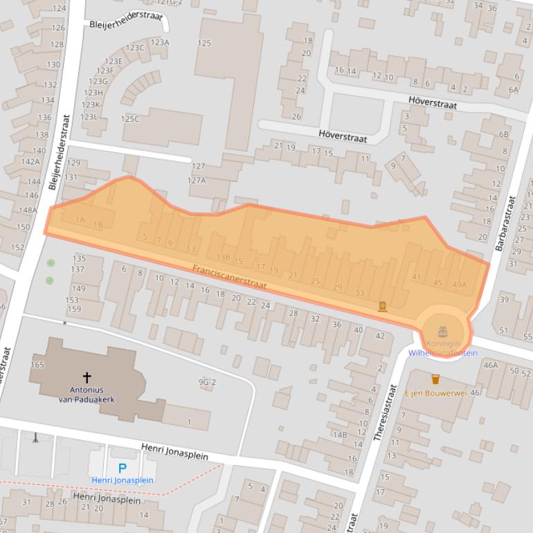 Kaart van postcodegebied 6462CL.