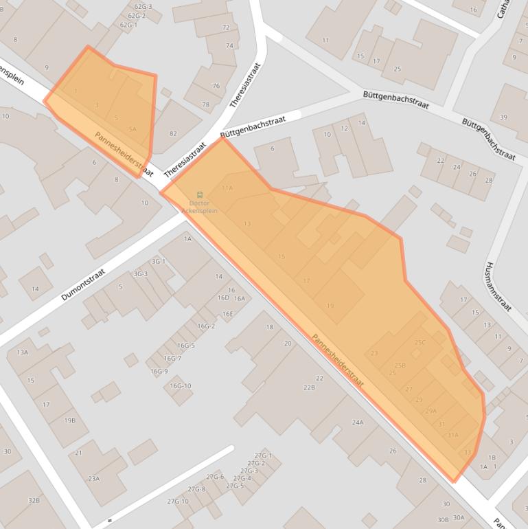 Kaart van postcodegebied 6462EA.