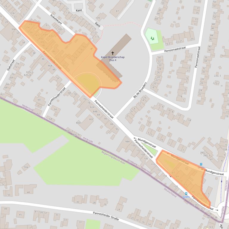 Kaart van postcodegebied 6462EB.