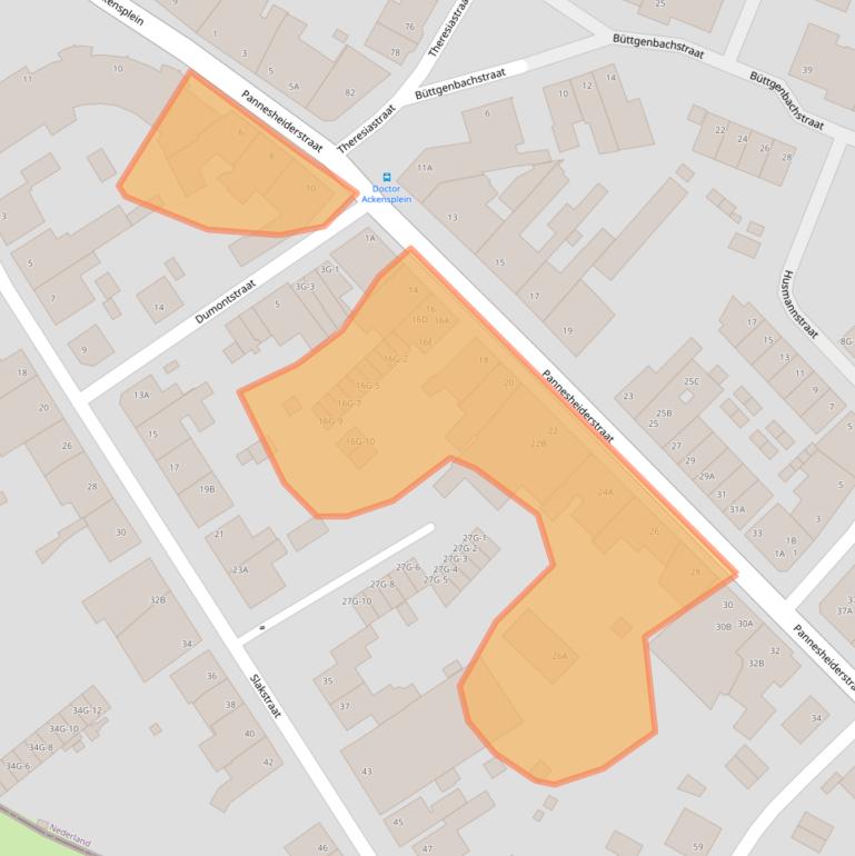 Kaart van postcodegebied 6462EC.