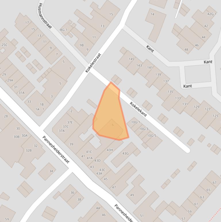 Kaart van postcodegebied 6462EG.