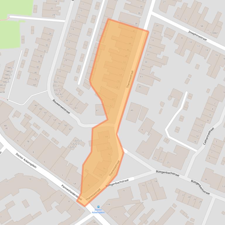 Kaart van postcodegebied 6462EK.