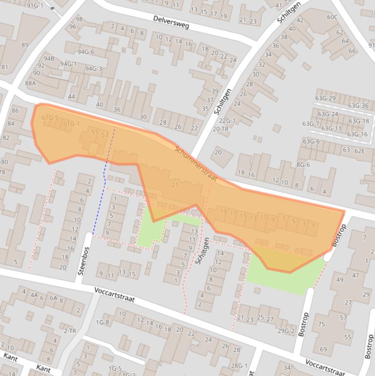 Kaart van postcodegebied 6462GD.