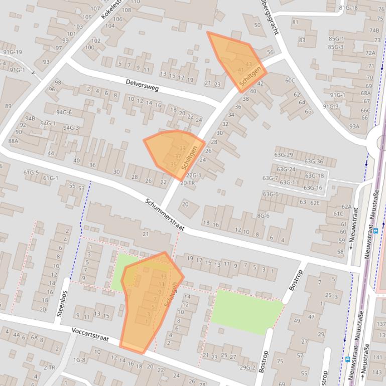 Kaart van postcodegebied 6462GH.