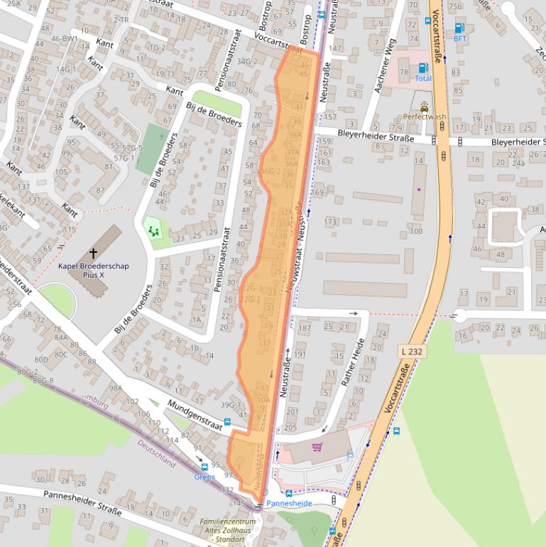 Kaart van postcodegebied 6462GK.