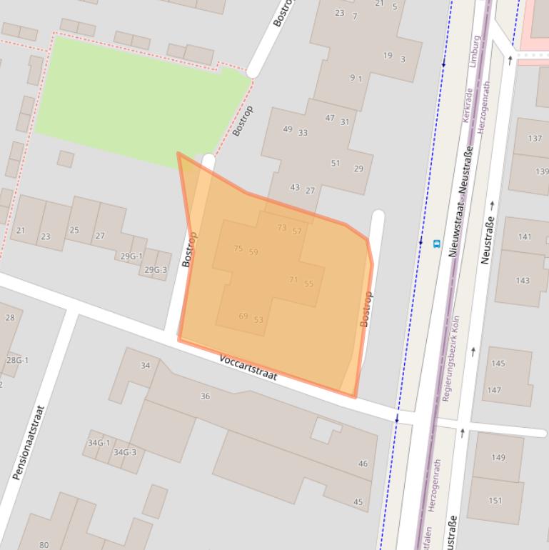 Kaart van postcodegebied 6462GV.