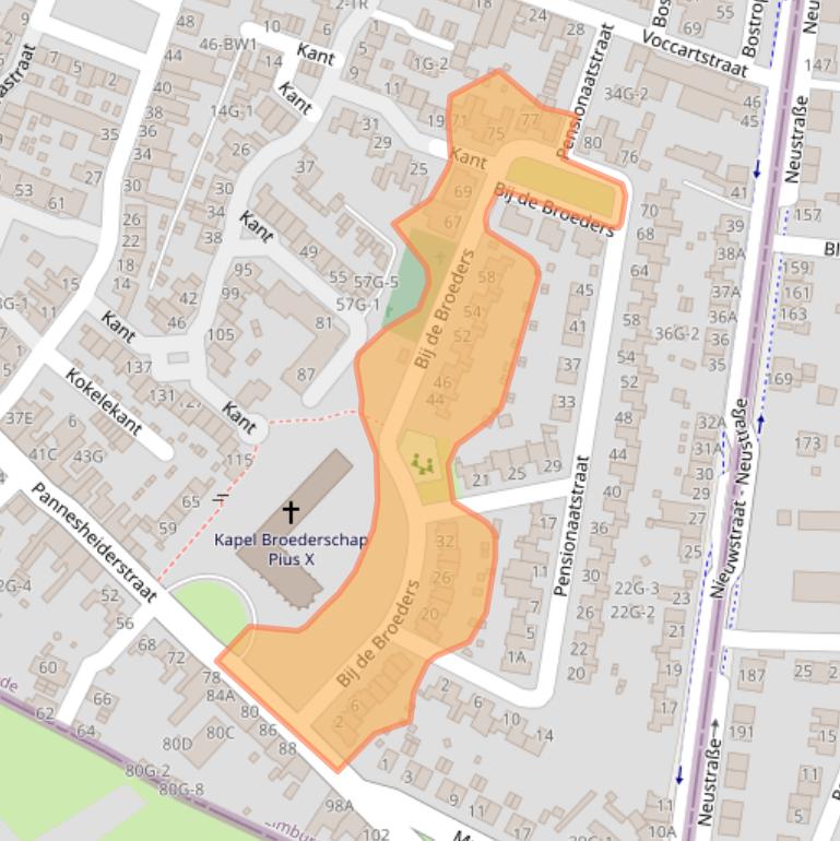 Kaart van postcodegebied 6462GW.