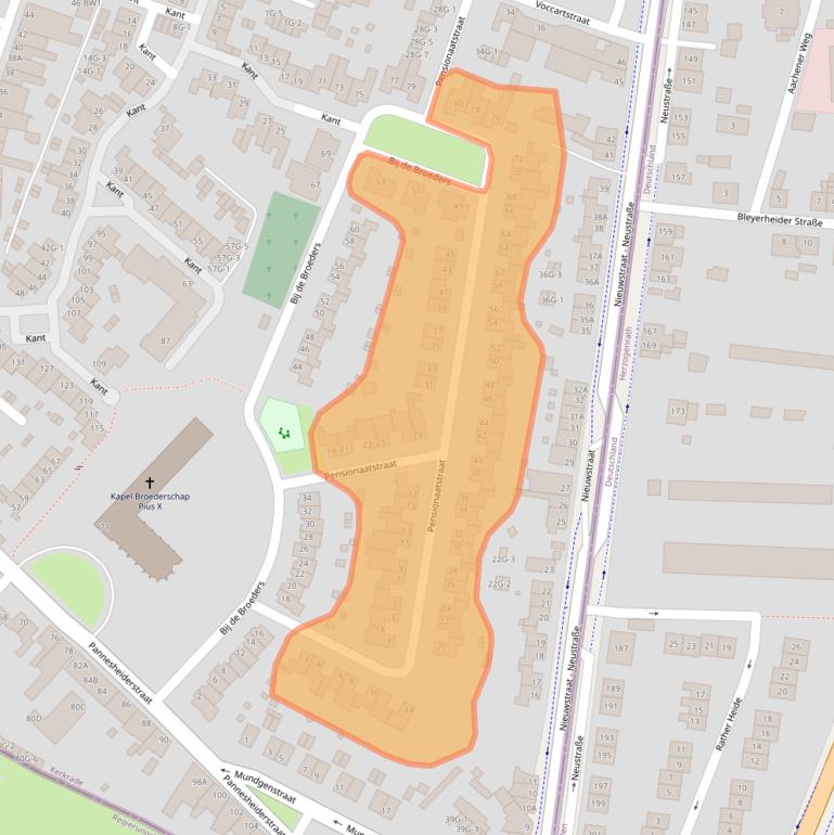 Kaart van postcodegebied 6462GX.