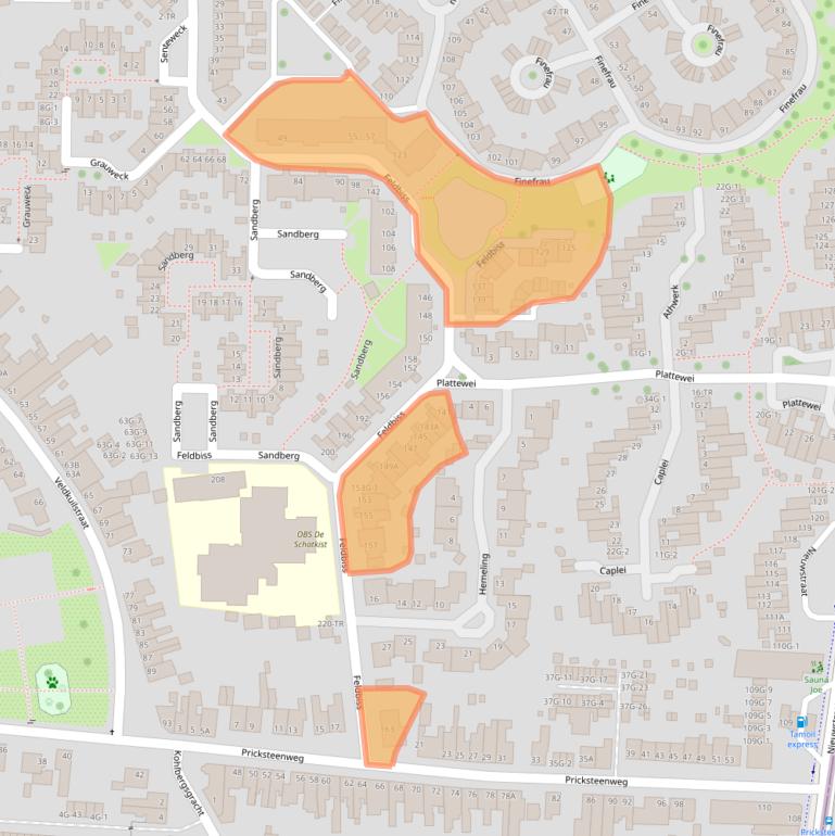 Kaart van postcodegebied 6462HE.