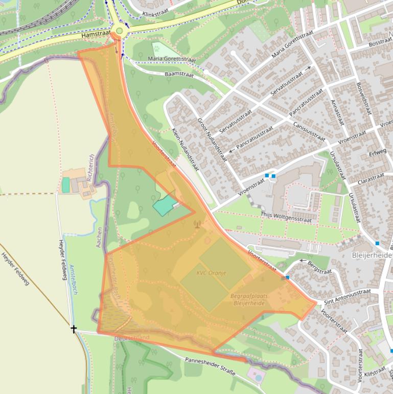 Kaart van postcodegebied 6462SX.