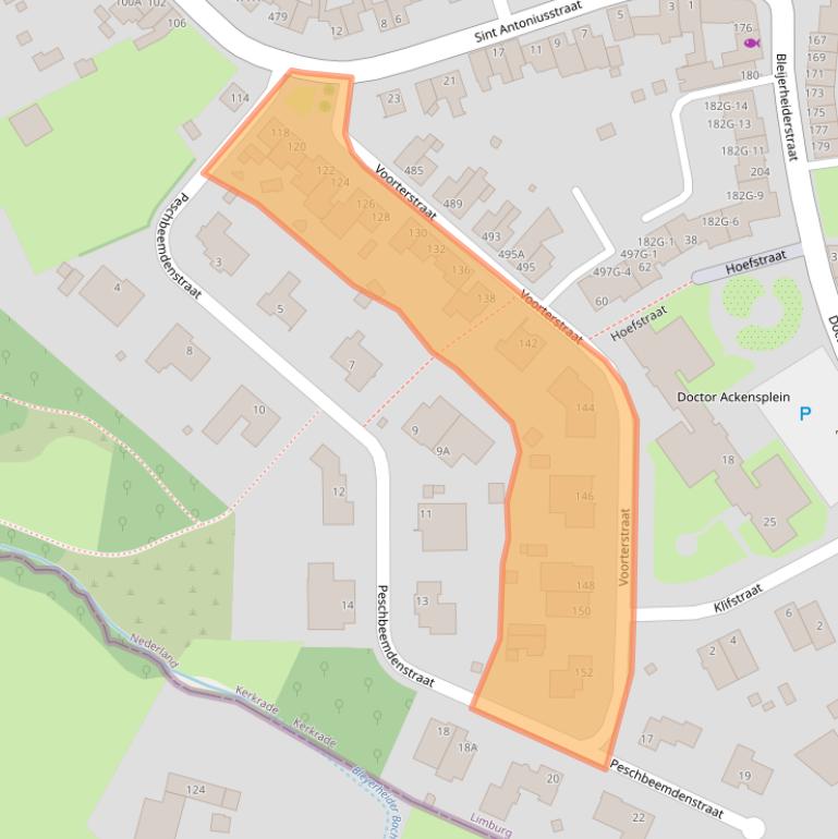 Kaart van postcodegebied 6462SZ.