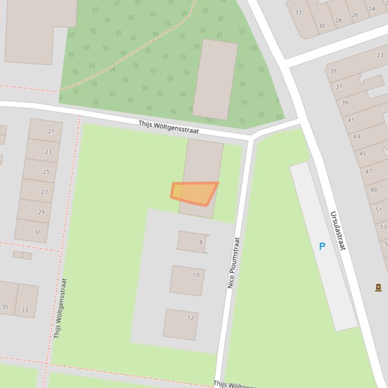 Kaart van postcodegebied 6462TX.