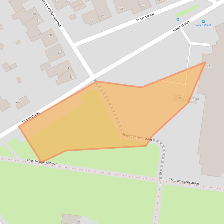 Kaart van postcodegebied 6462VJ.