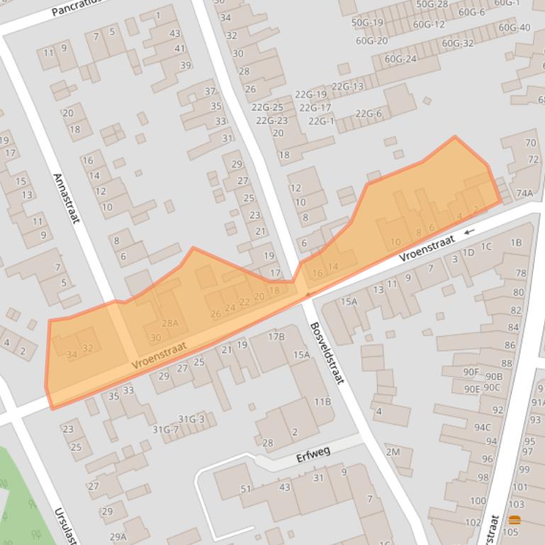 Kaart van postcodegebied 6462VM.