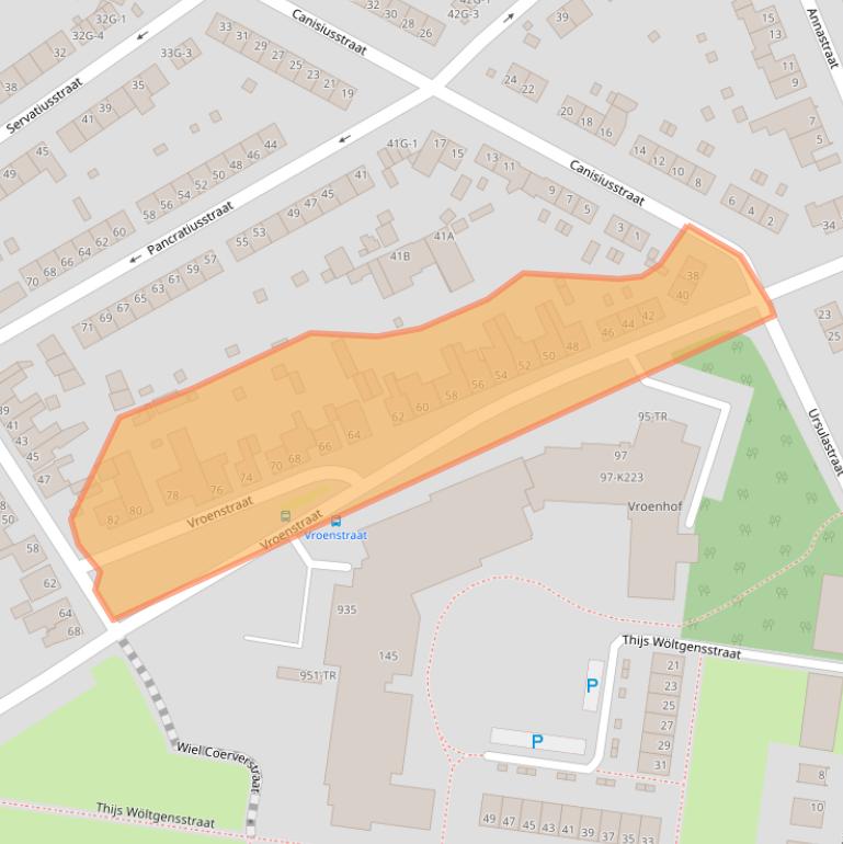 Kaart van postcodegebied 6462VN.