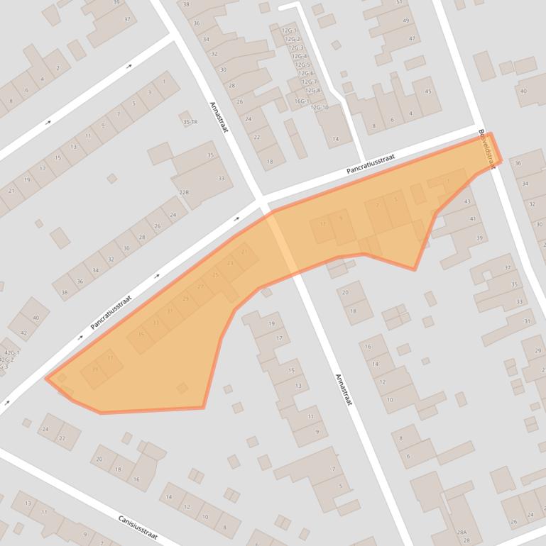 Kaart van postcodegebied 6462VV.