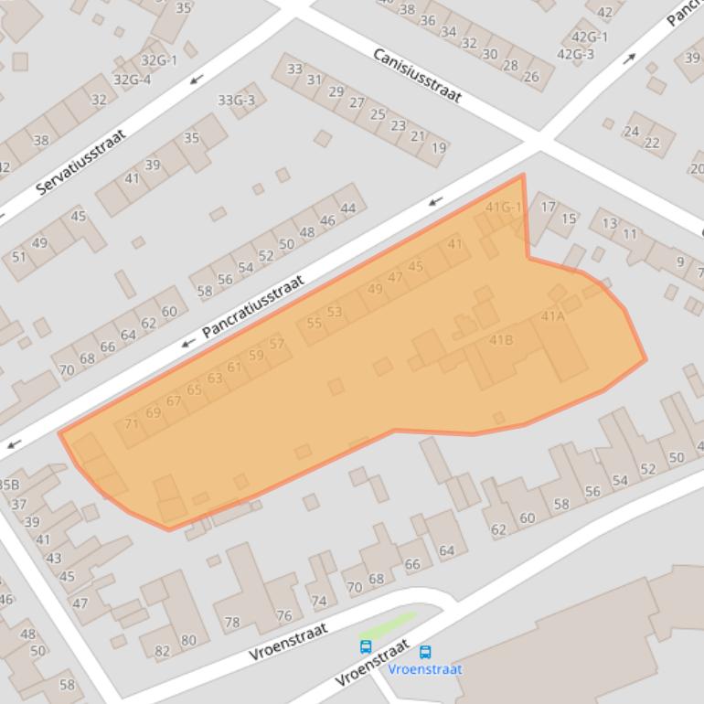 Kaart van postcodegebied 6462VW.