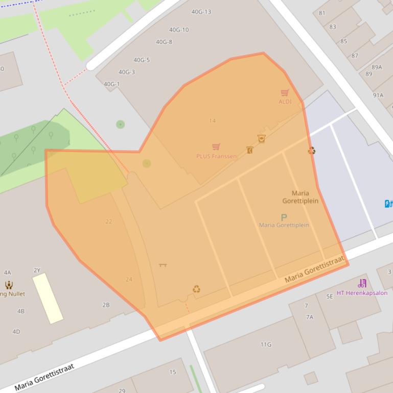 Kaart van postcodegebied 6462XB.