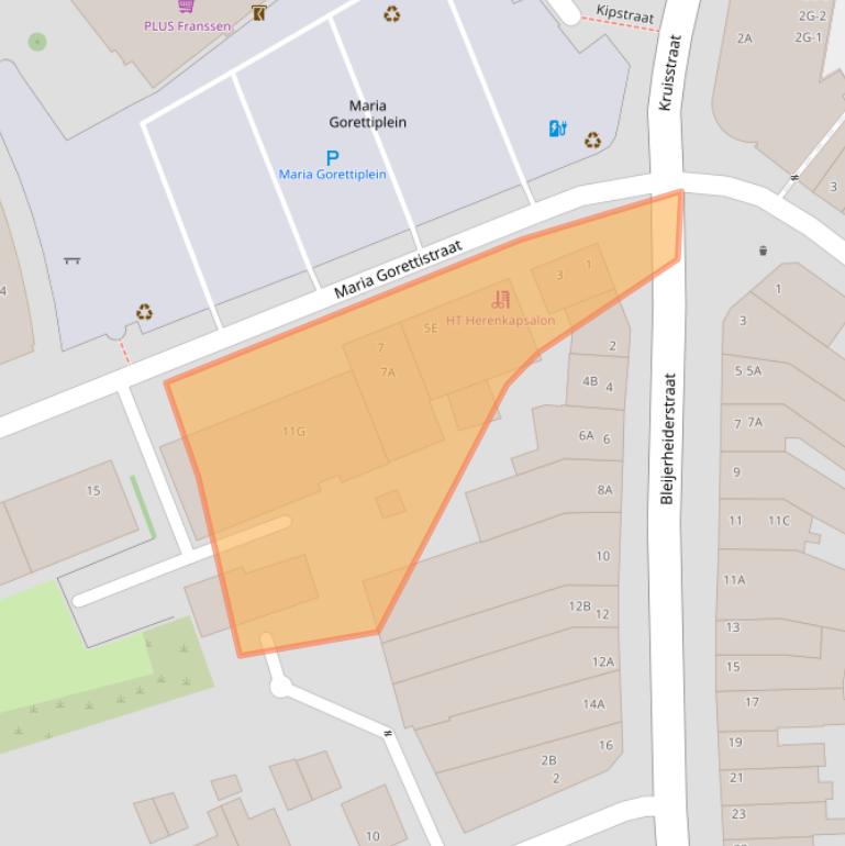 Kaart van postcodegebied 6462XK.