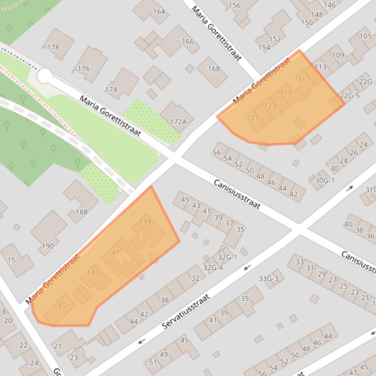 Kaart van postcodegebied 6462XP.