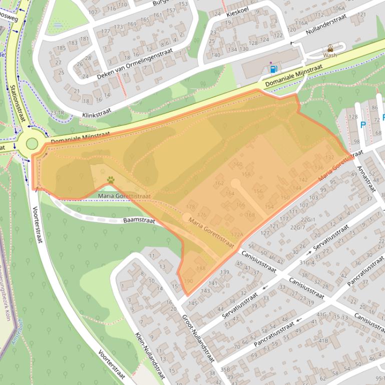 Kaart van postcodegebied 6462XV.