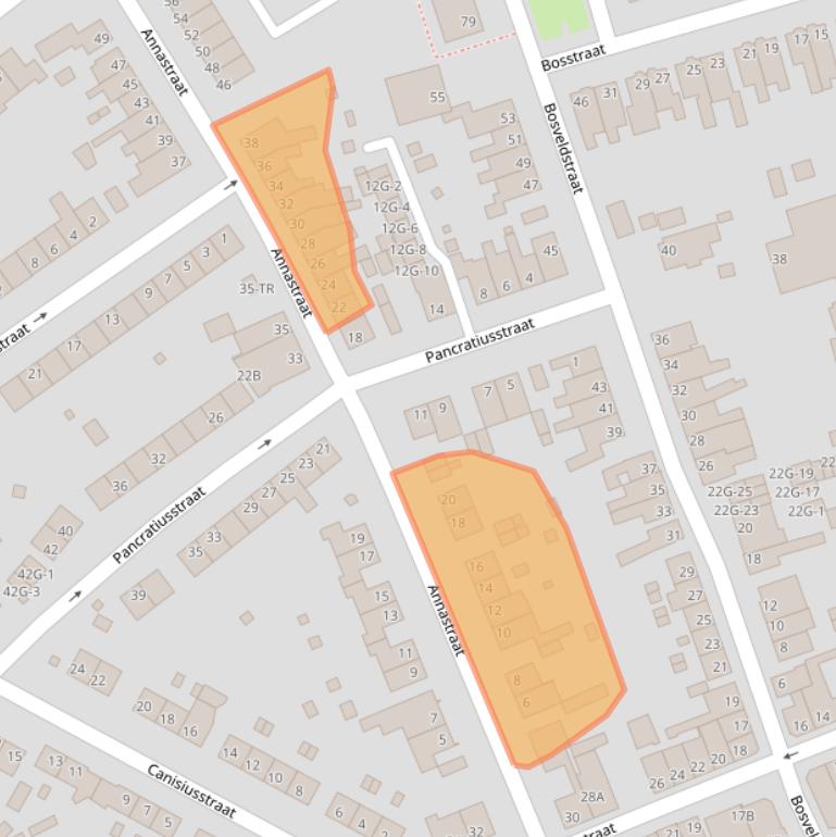 Kaart van postcodegebied 6462XX.