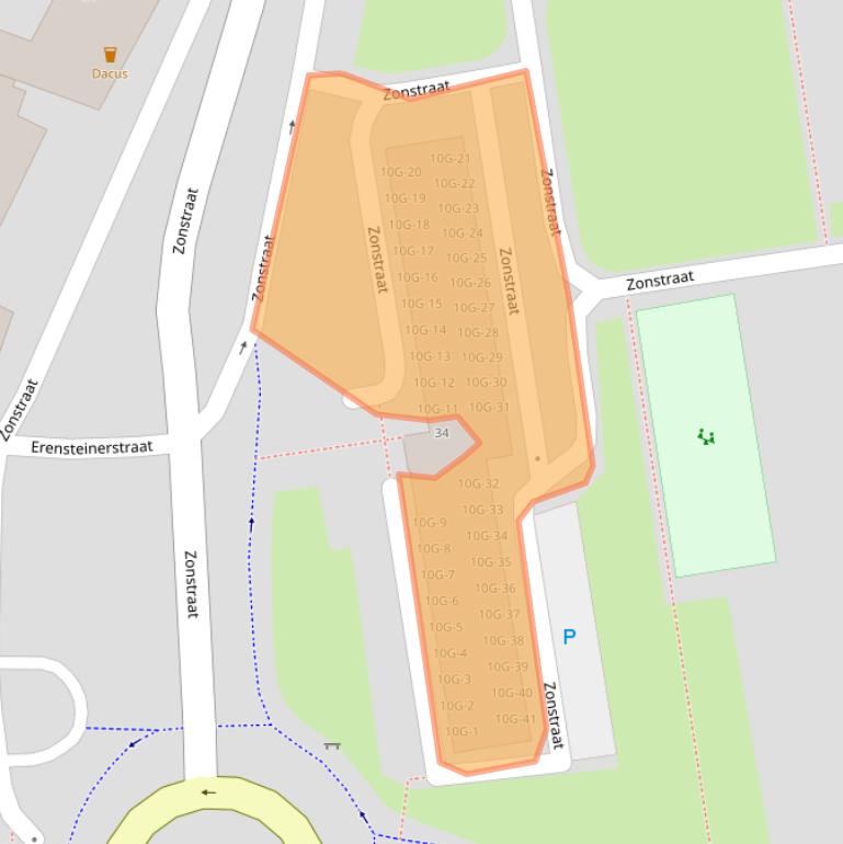 Kaart van postcodegebied 6463AC.