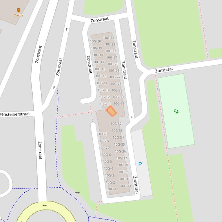 Kaart van postcodegebied 6463AD.