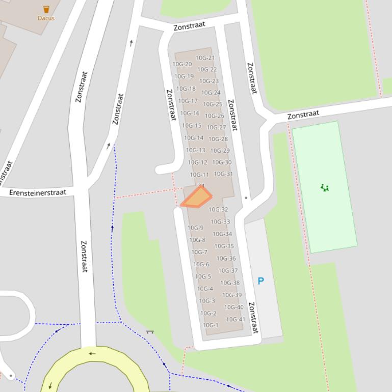 Kaart van postcodegebied 6463AH.